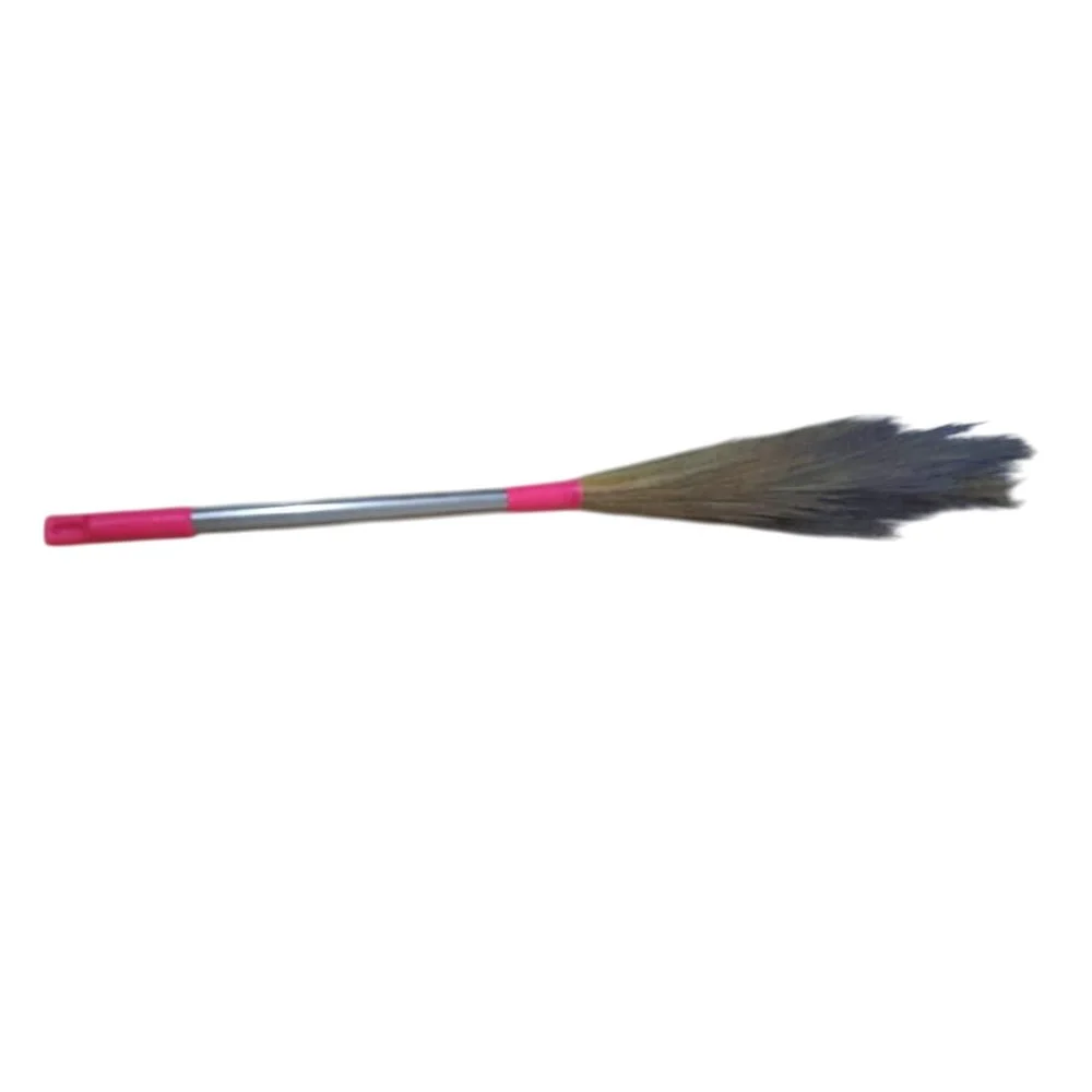42inch Silver Stainless Steel Phool Jhadu - Jai Maa Kali